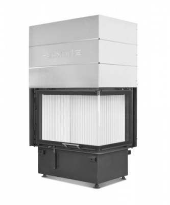 Каминная топка Hoxter ECKA 76/45/57Rh Правосторонняя с чугунным дымосборником 