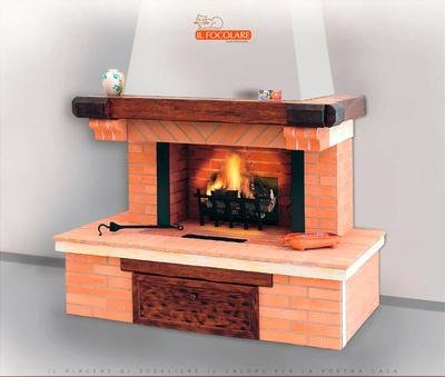 Каминная облицовка Fidenza итальянской фабрики Il Focolare 
