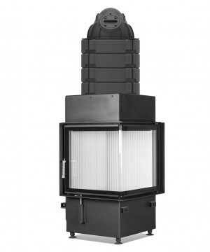 Каминная топка Hoxter ECKA 51/51/51R Правосторонняя с теплонакопительными кольцами 