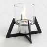 Настольный биокамин Lux Fire "Альфа" (черный)