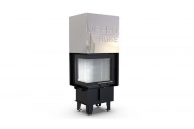 Топка DEFRO HOME INTRA XSM BL MINI G, 8 кВт, 519/478/430мм, угловое стекло слева, гильотина 