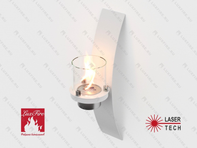 Настенный биокамин Lux Fire "Олимпус D" (белый) 